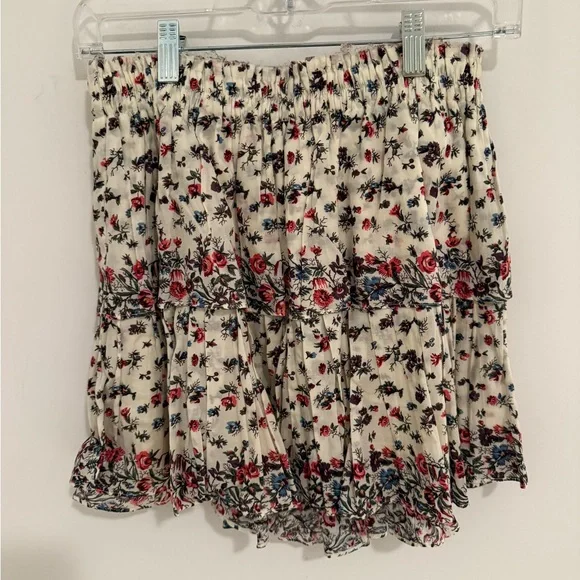 LoveShackFancy Ruffle Mini Skirt - Picture 2 of 5